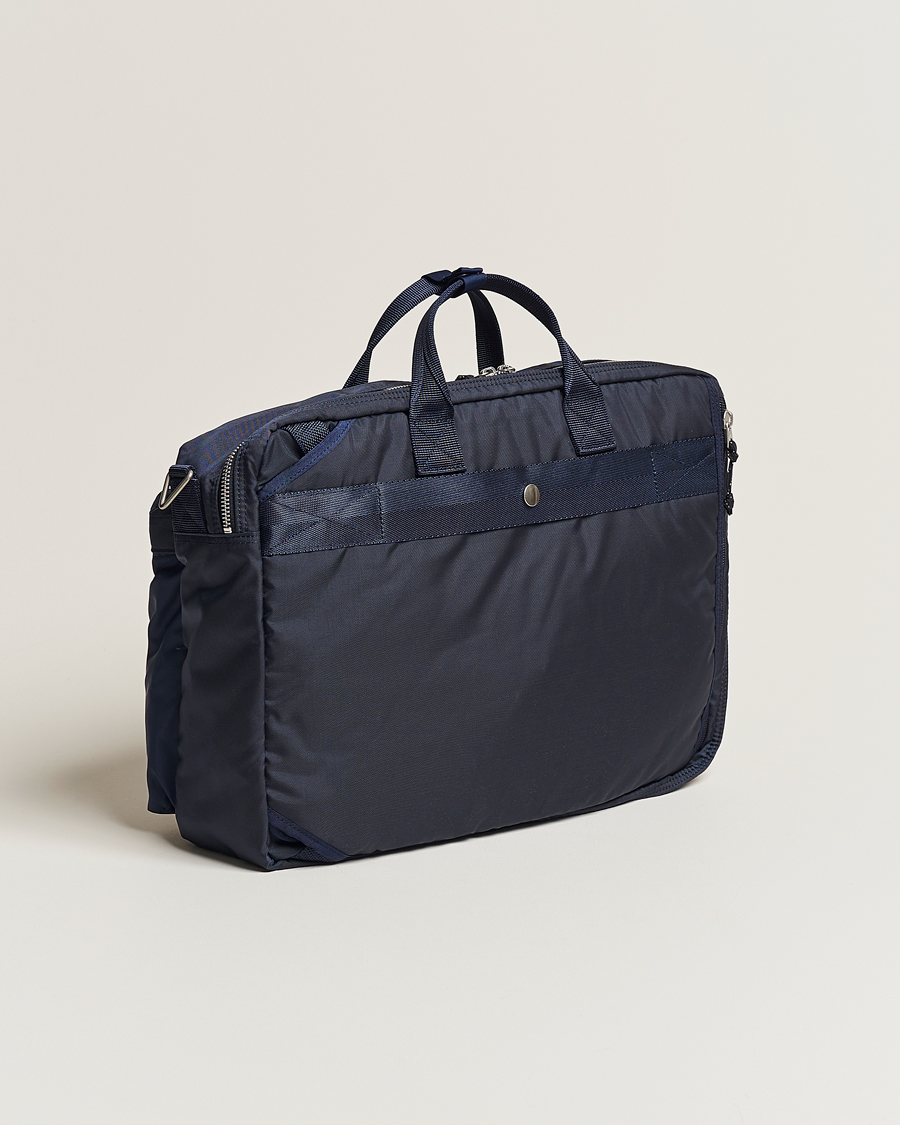 Porter-Yoshida & Co. Force 3Way Briefcase Navy Blue at CareOfCarl.com