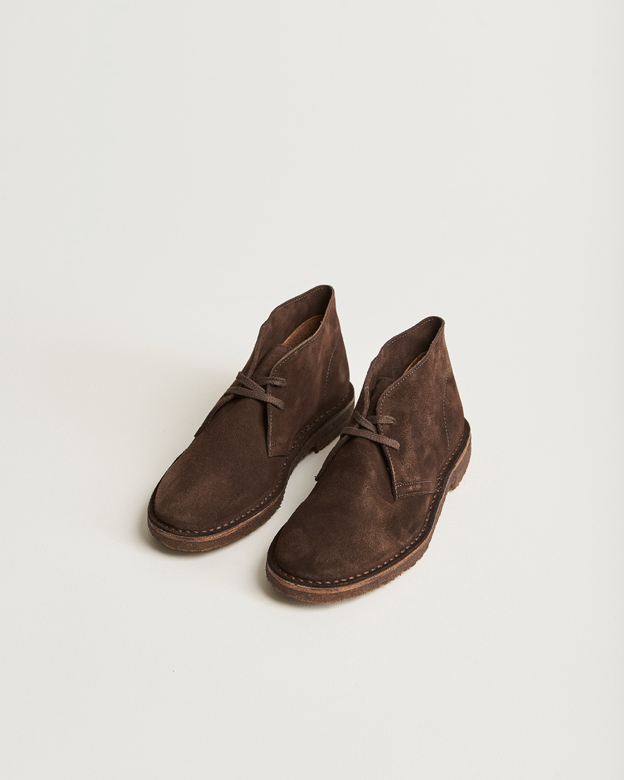 Mens dark brown desert boots hotsell