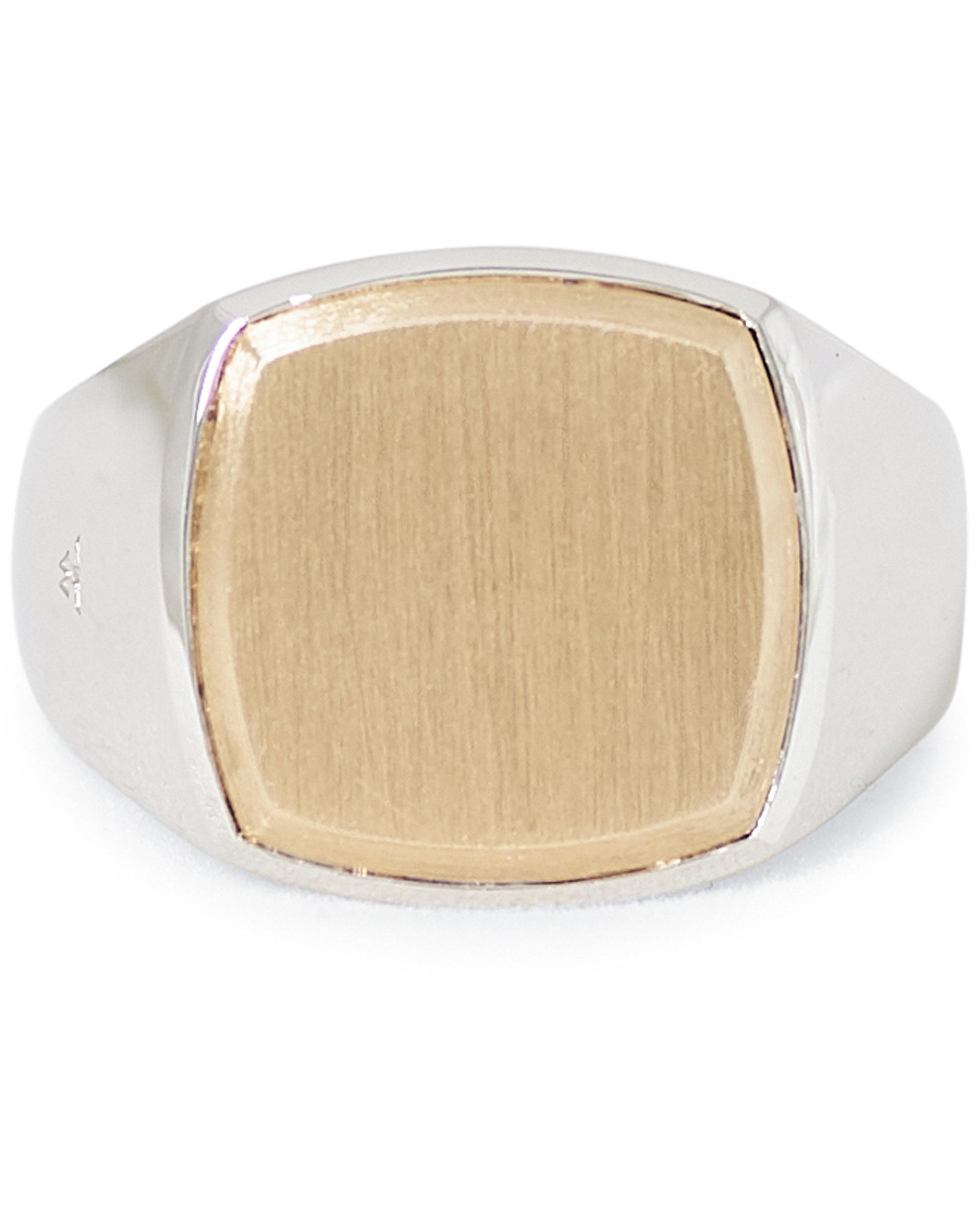 Tom Wood Cushion Gold Top Ring Silver/Gold at CareOfCarl.com