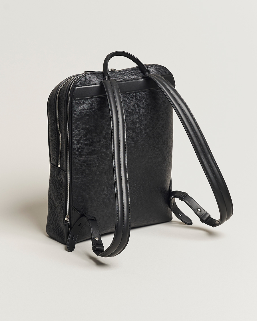 Smythson Ludlow Zip Around Backpack Black at CareOfCarl.com