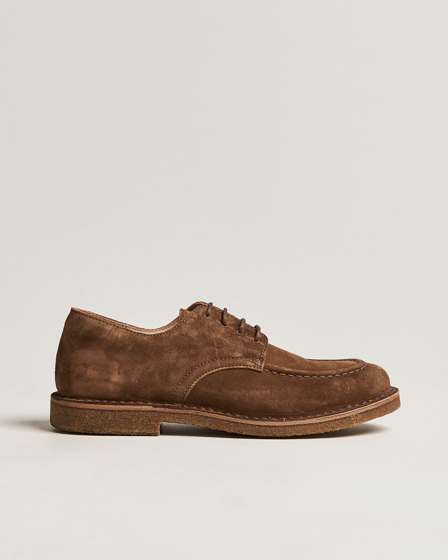 Astorflex Carlflex Derby Dark Khaki Suede at CareOfCarl