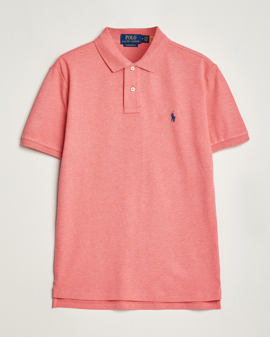 Polo Ralph Lauren Custom Slim Fit Polo Spring Wine Heather at