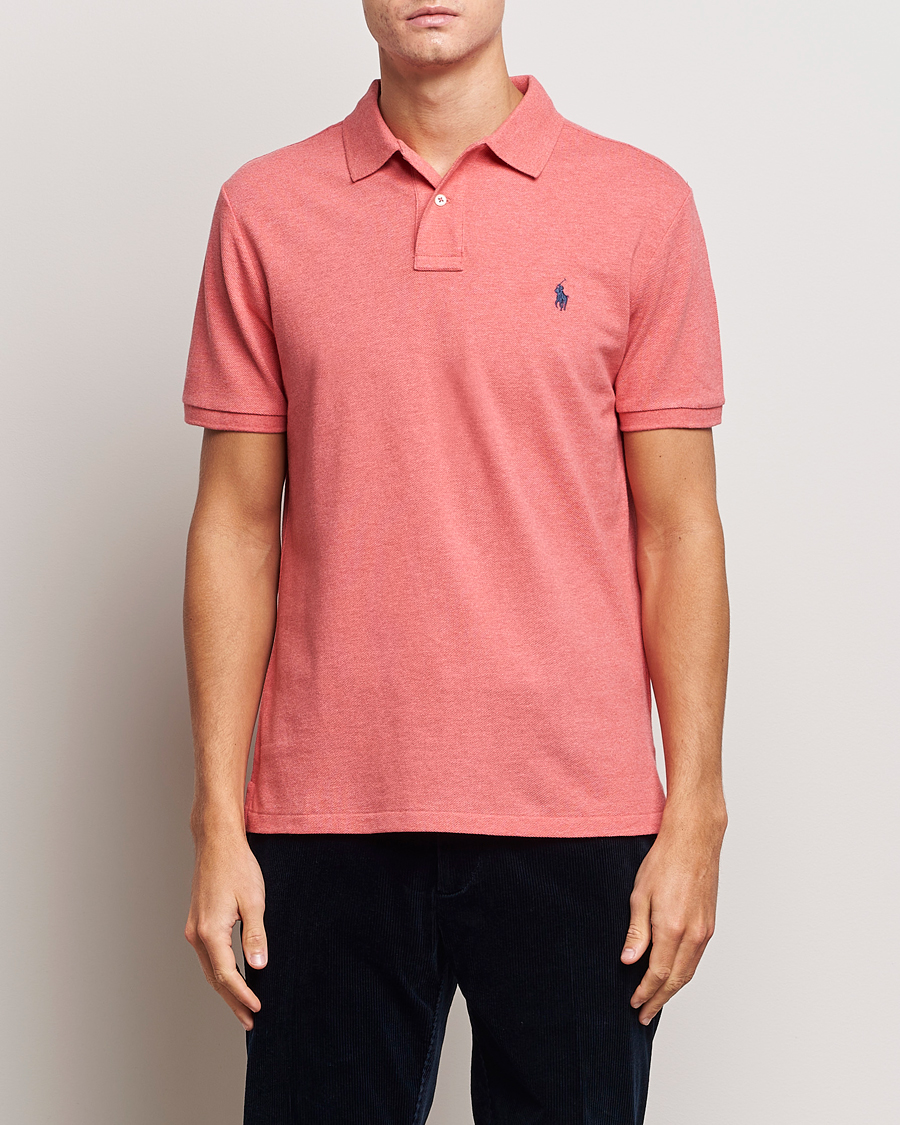 Polo Ralph Lauren Custom Slim Fit Polo Spring Wine Heather at