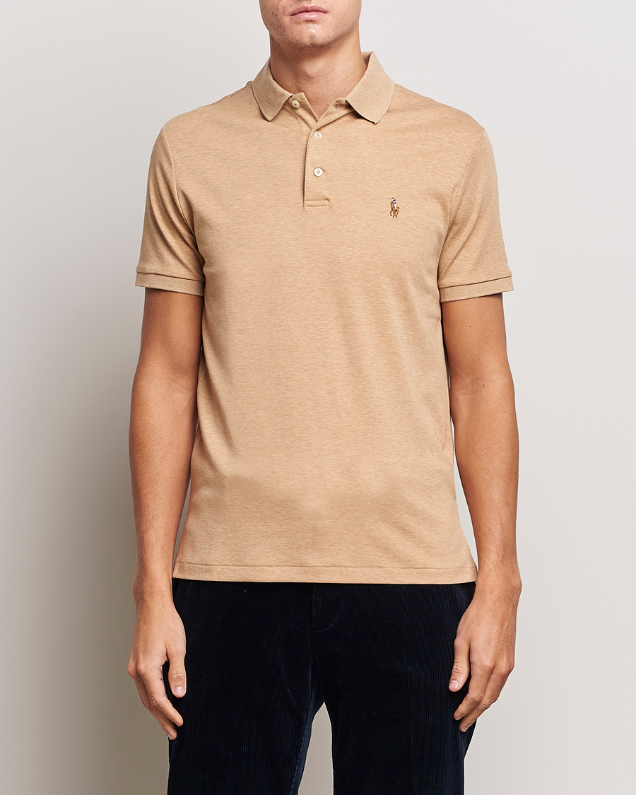 Polo Ralph Lauren Luxury Pima Cotton Polo Sand Heather at