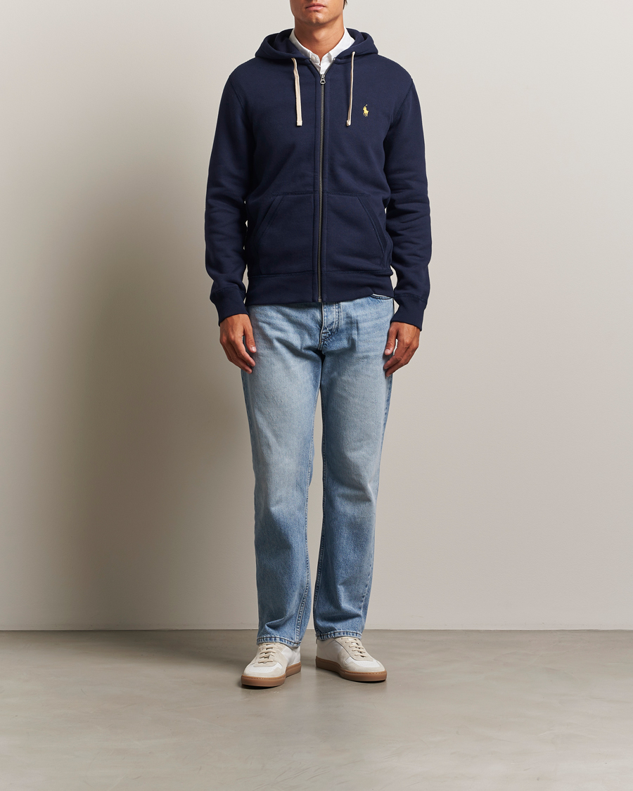 Men | Sweaters & Knitwear | Polo Ralph Lauren | Athletic Fleece Full-Zip Hoodie Cruise Navy