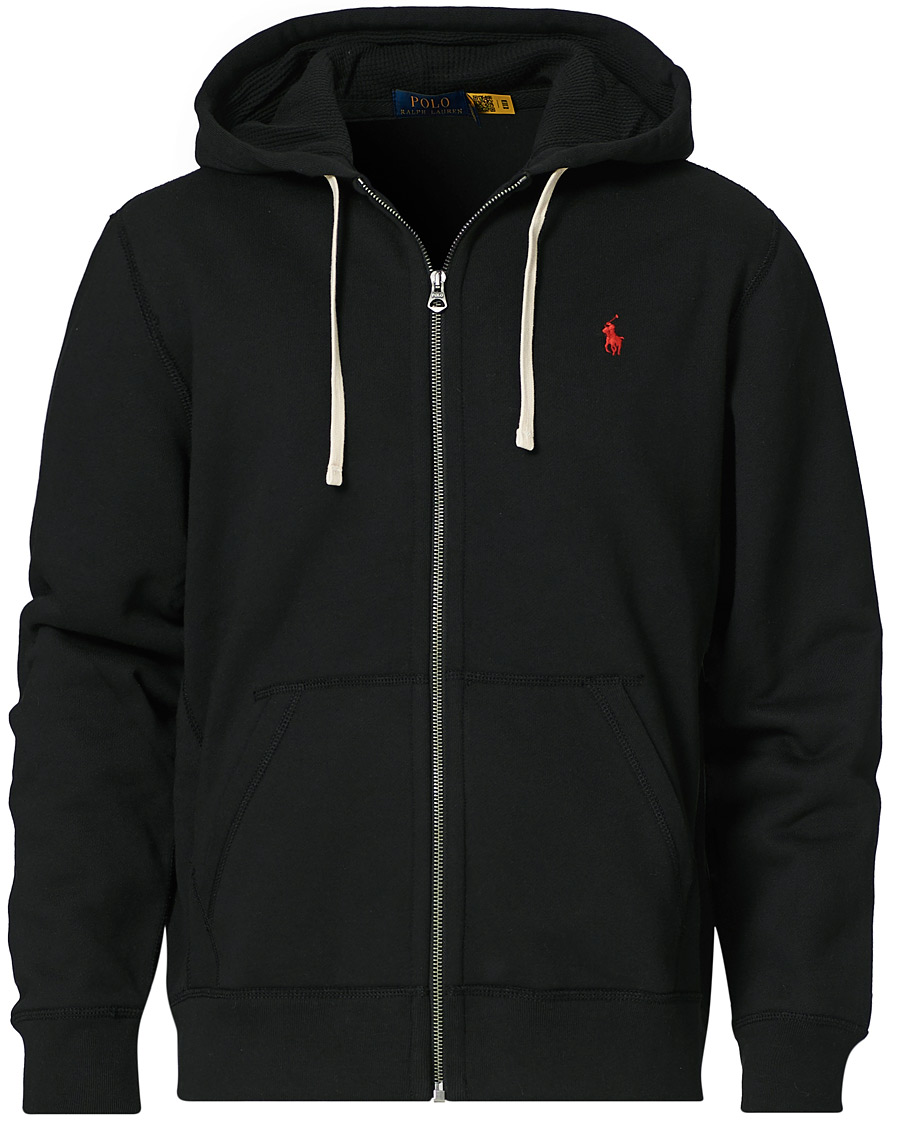 Polo Ralph Lauren Athletic Fleece Full Zip Hoodie Black Hos 7159