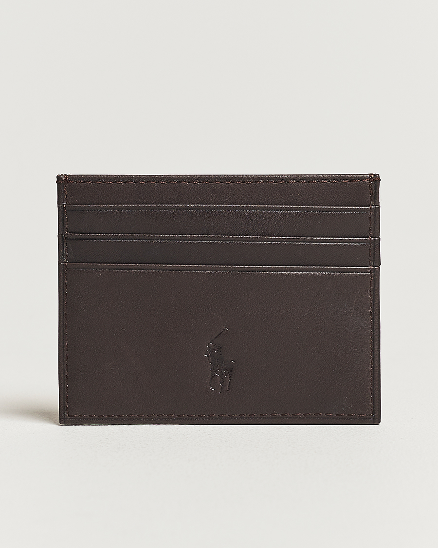 Men |  | Polo Ralph Lauren | Smooth Leather Credit Card Case Brown