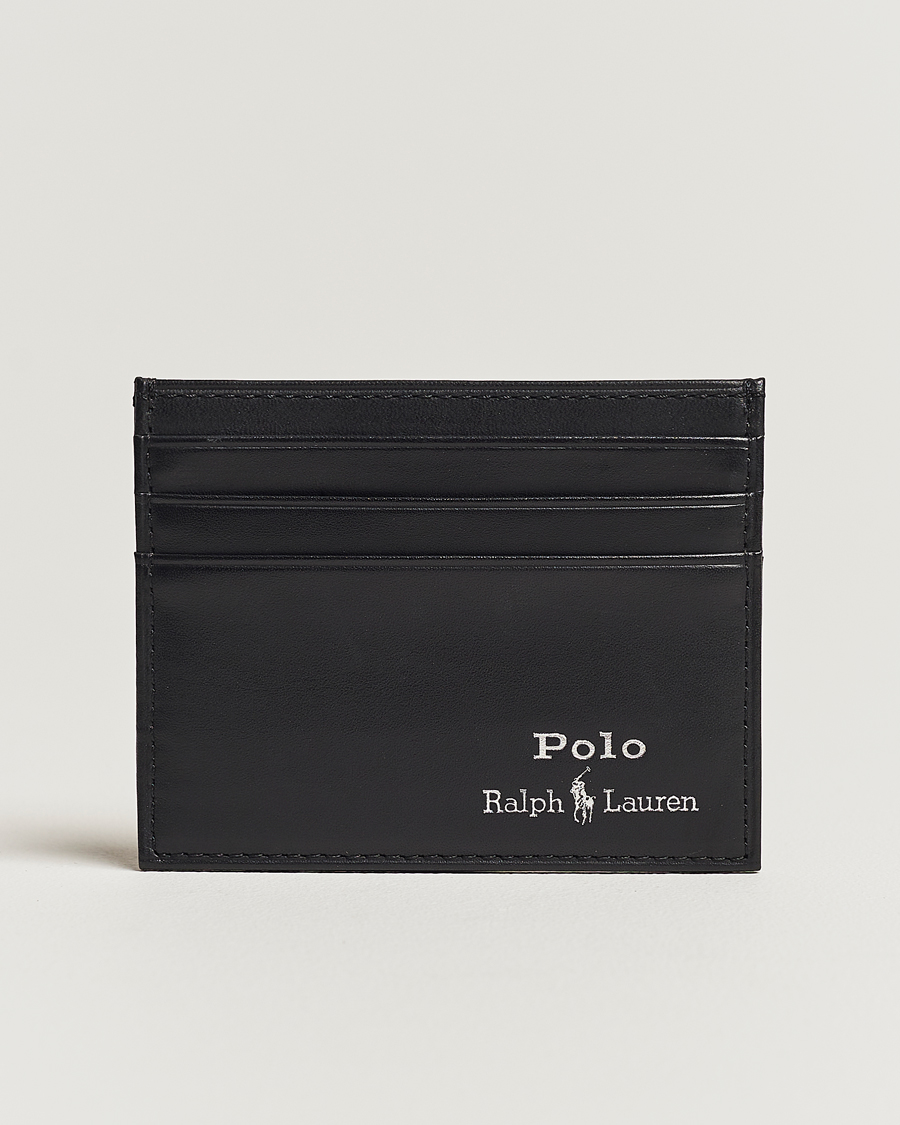 Men |  | Polo Ralph Lauren | Smooth Leather Credit Card Case Black