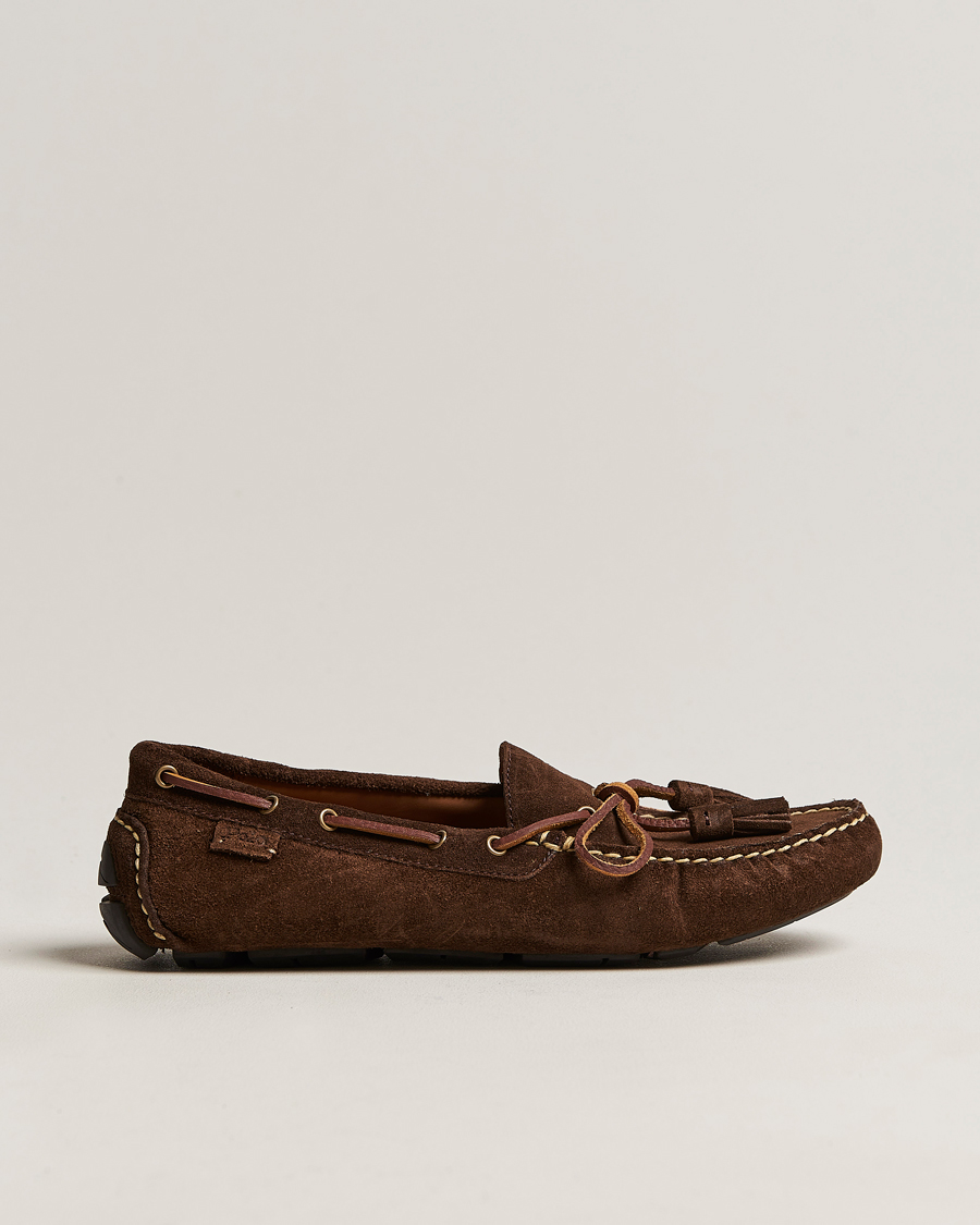 Polo Ralph Lauren Anders Suede Driving Shoe Chocolate Brown at