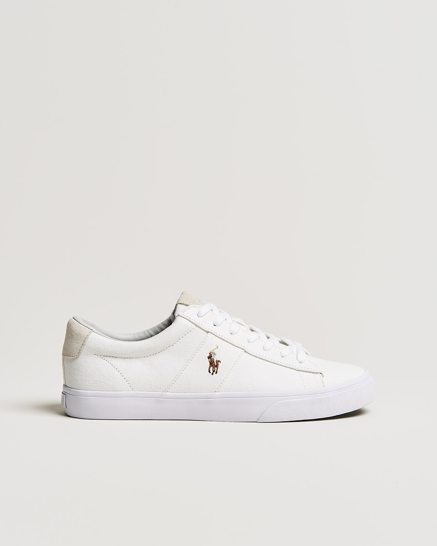 Polo Ralph Lauren Sayer Canvas Sneaker White at CareOfCarl