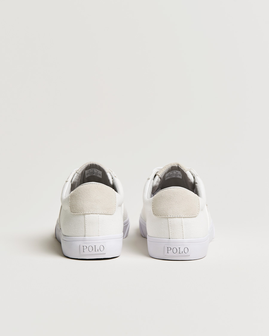 Polo white canvas sneakers sale