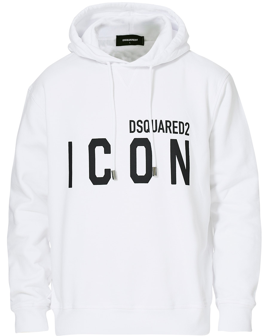 Dsquared2 Icon Hoodie White at CareOfCarl