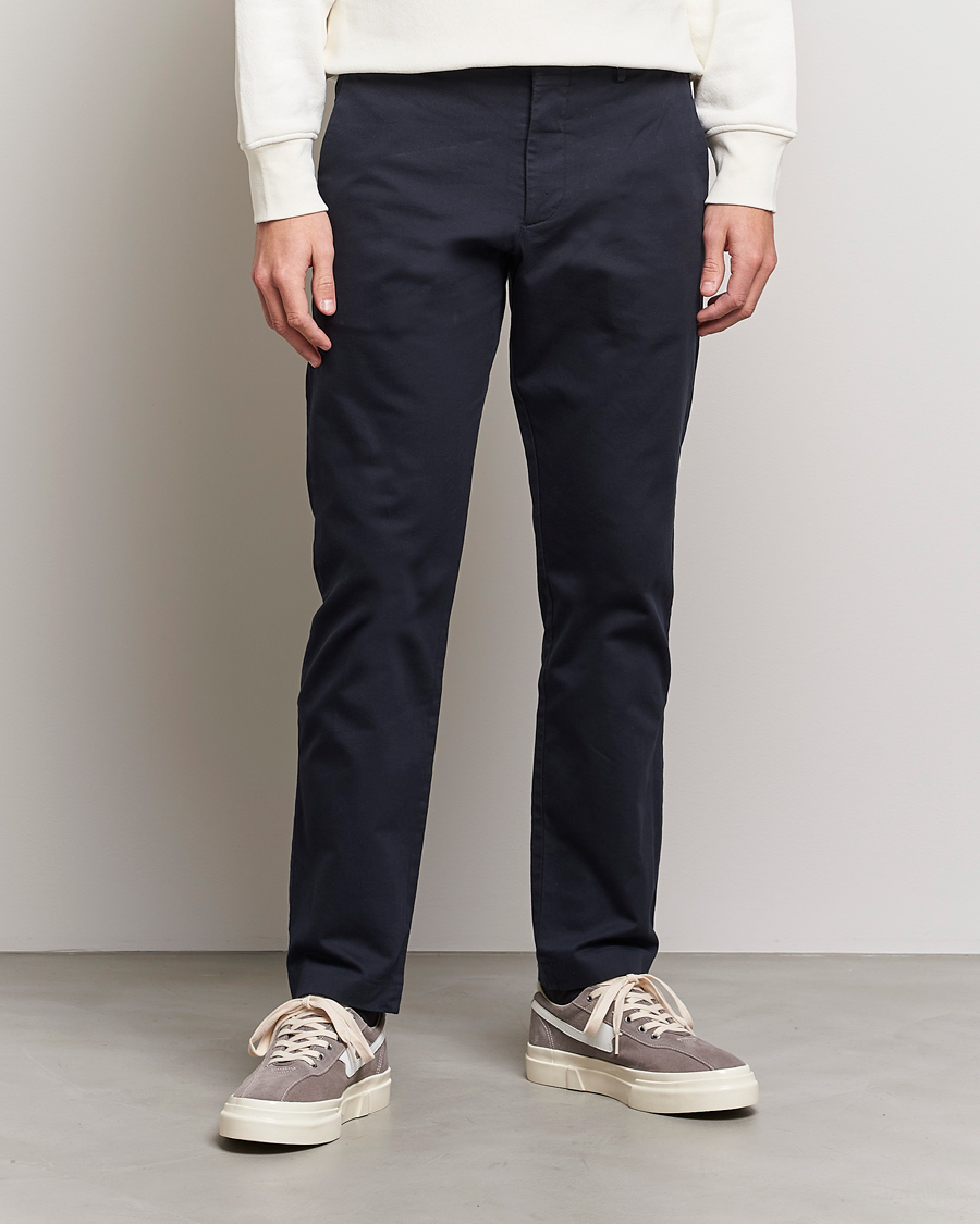 Regular fit store chinos with stretch