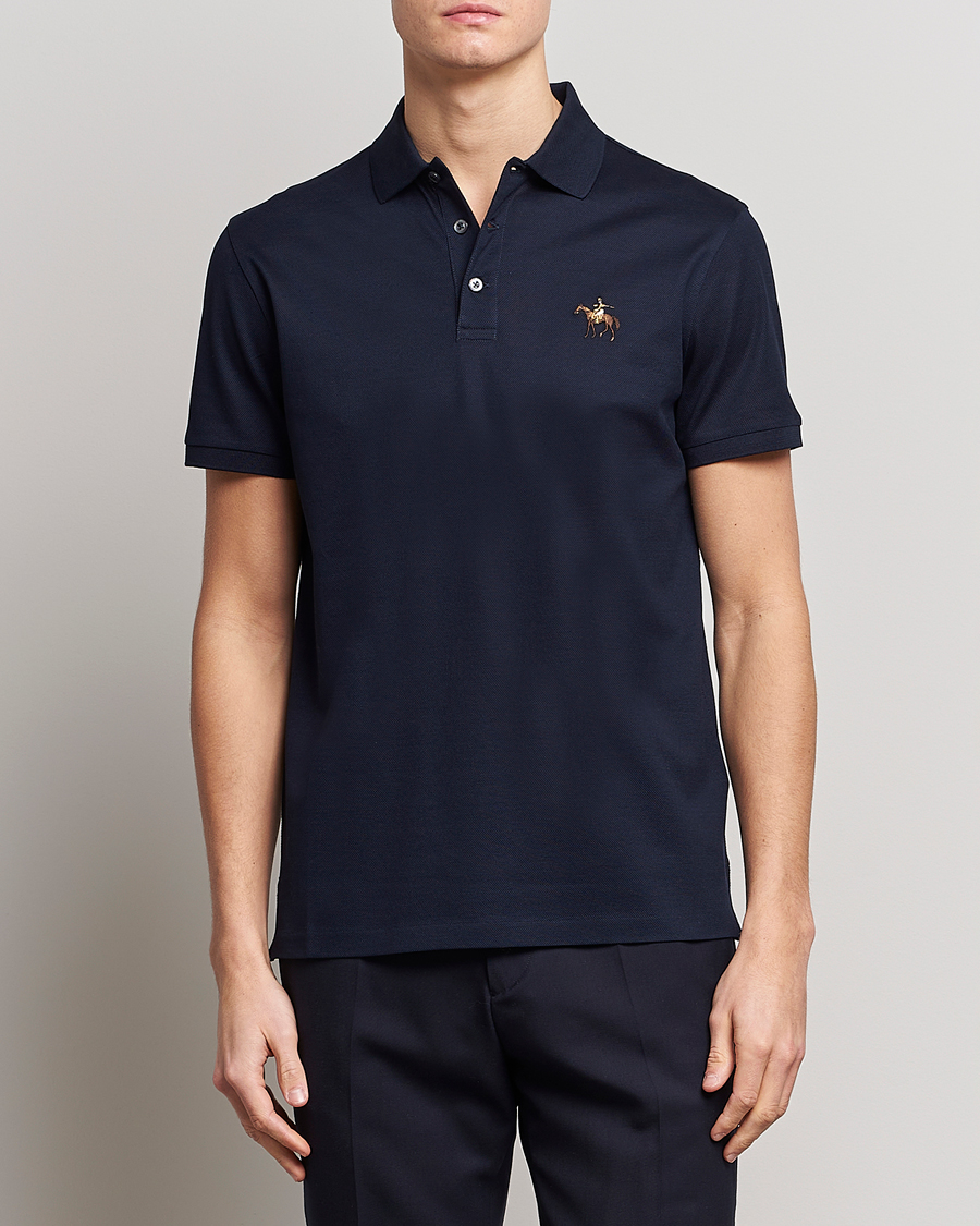 Men's mercerized clearance cotton polo shirts