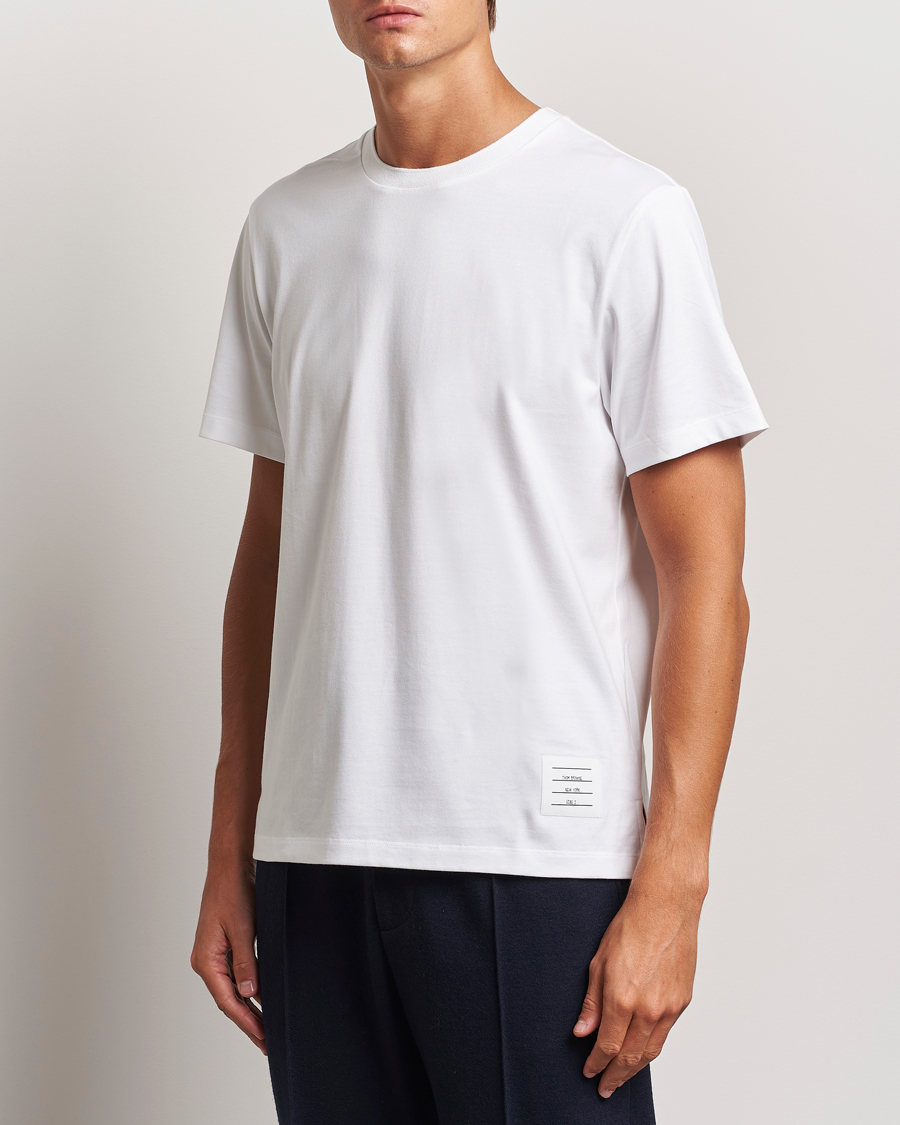 Men |  | Thom Browne | Relaxed Fit Short Sleeve T-Shirt White