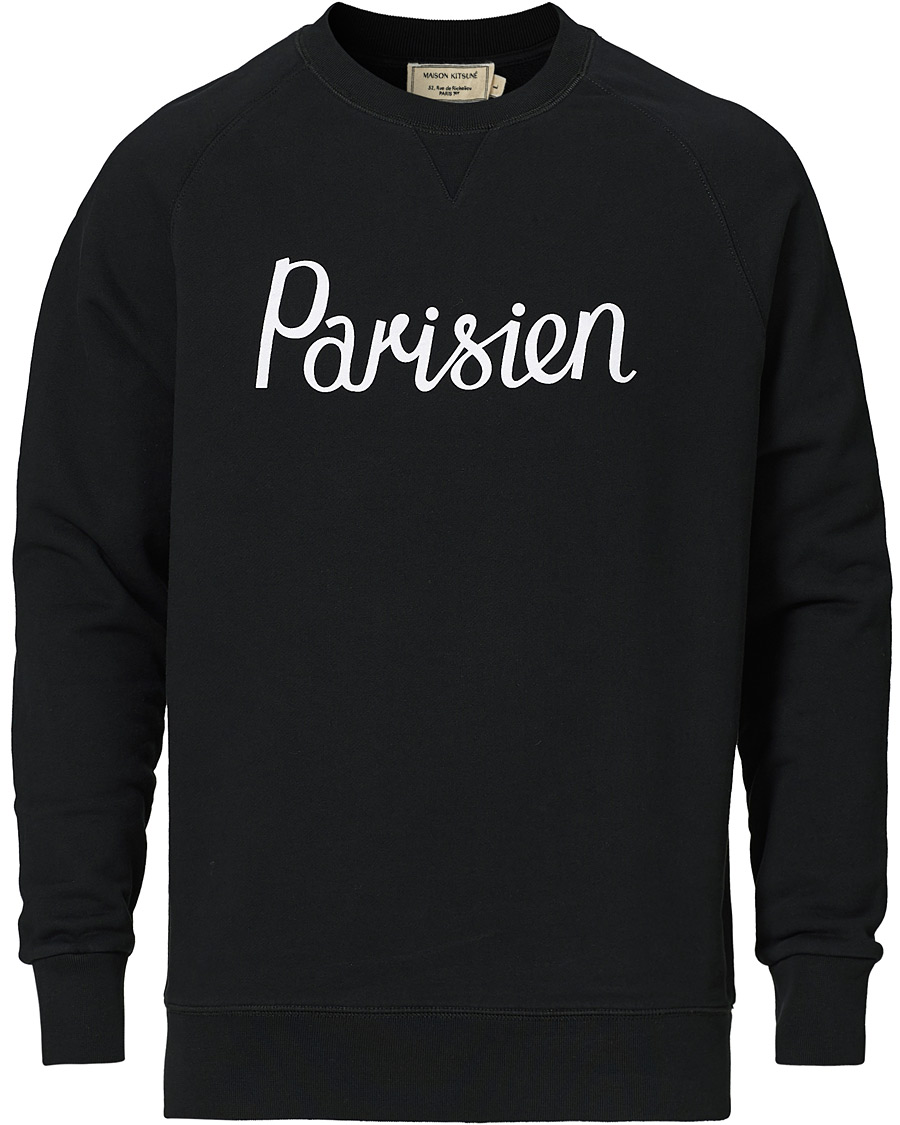 Maison Kitsuné Parisien Sweatshirt Black at CareOfCarl.com