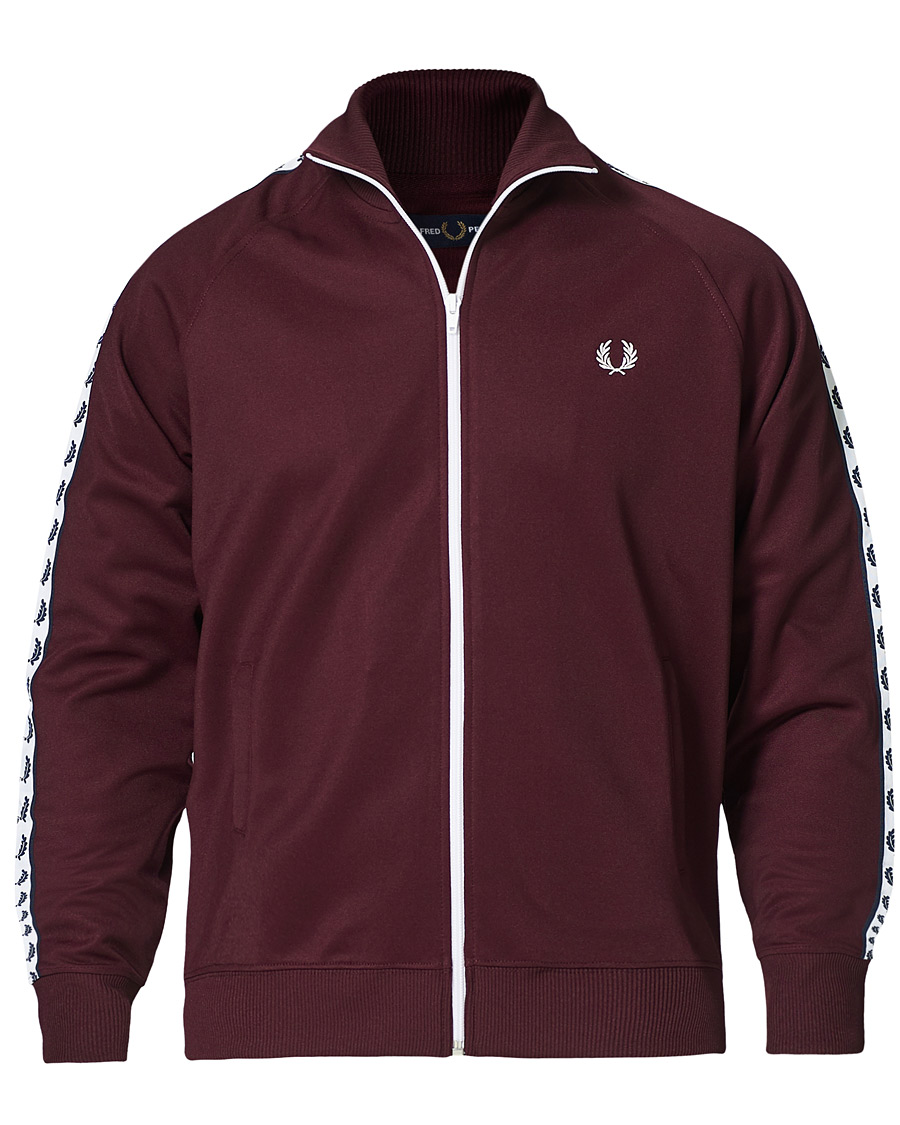 Fred perry track outlet jacket burgundy