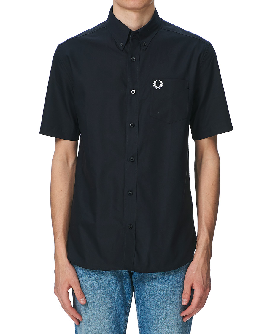 Fred perry oxford shirt short sale sleeve