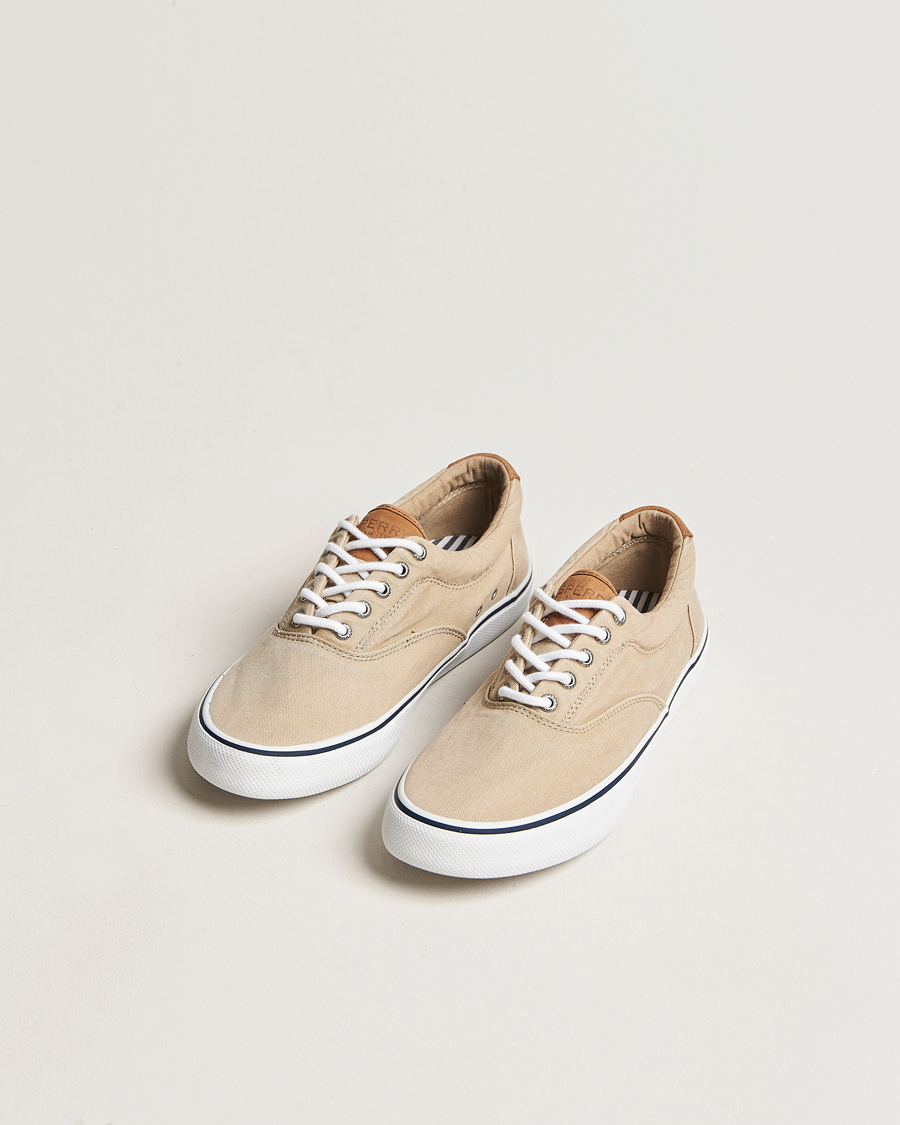 sperry slip on canvas sneakers