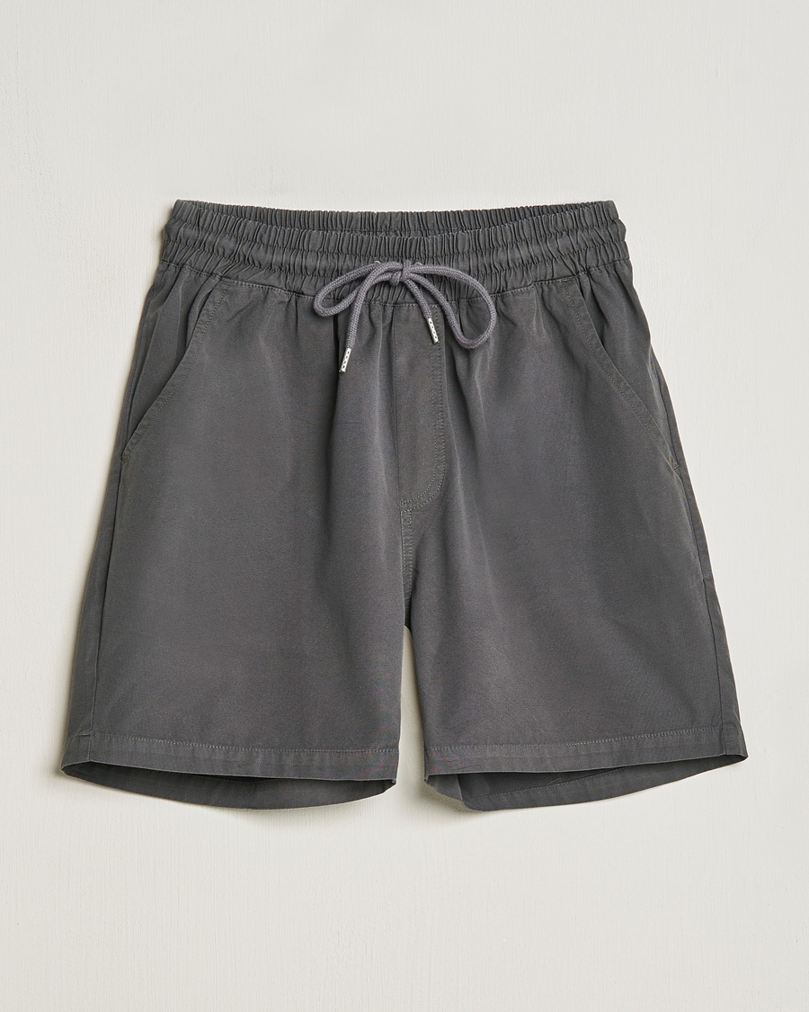 Colorful Standard Classic Organic Twill Drawstring Shorts Lava Grey at Care