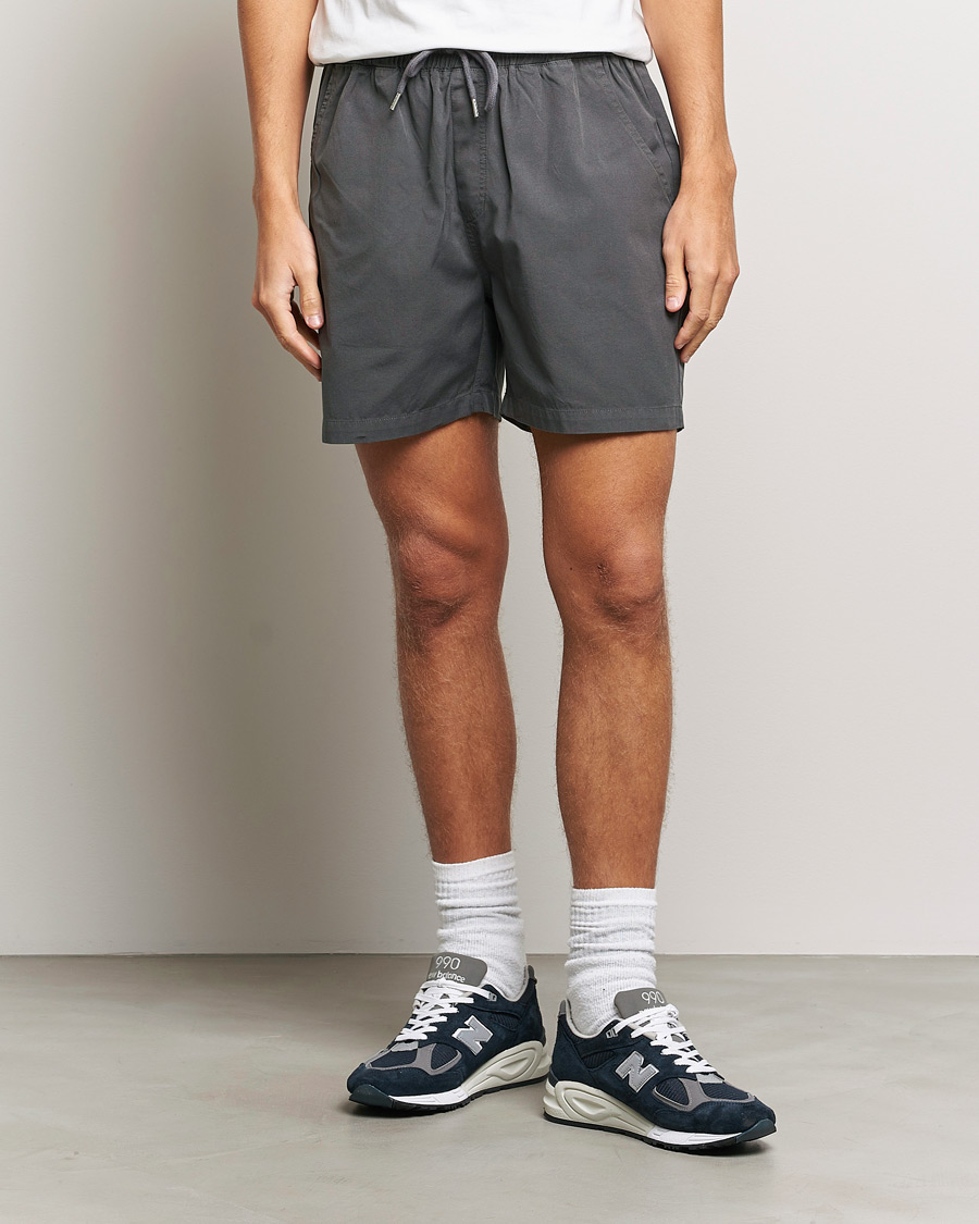 Mens twill sale drawstring shorts