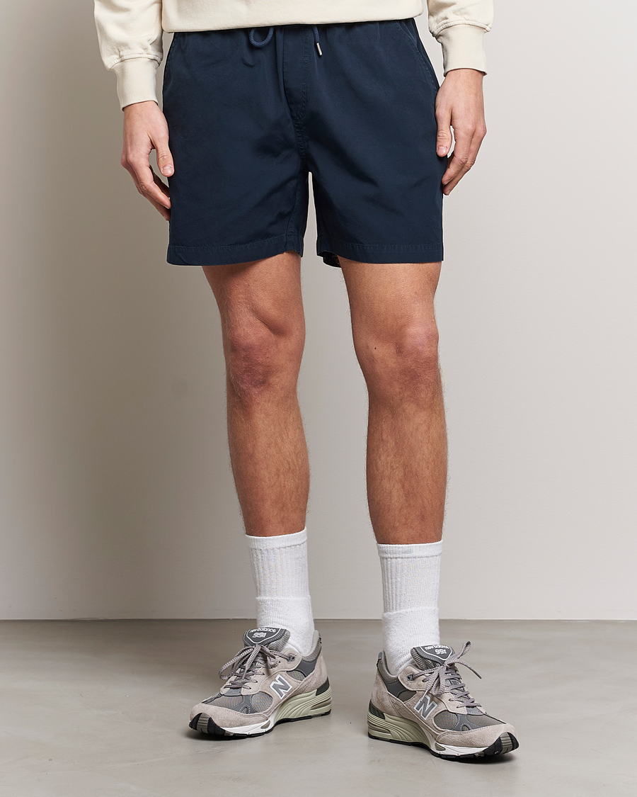 Navy hot sale twill shorts