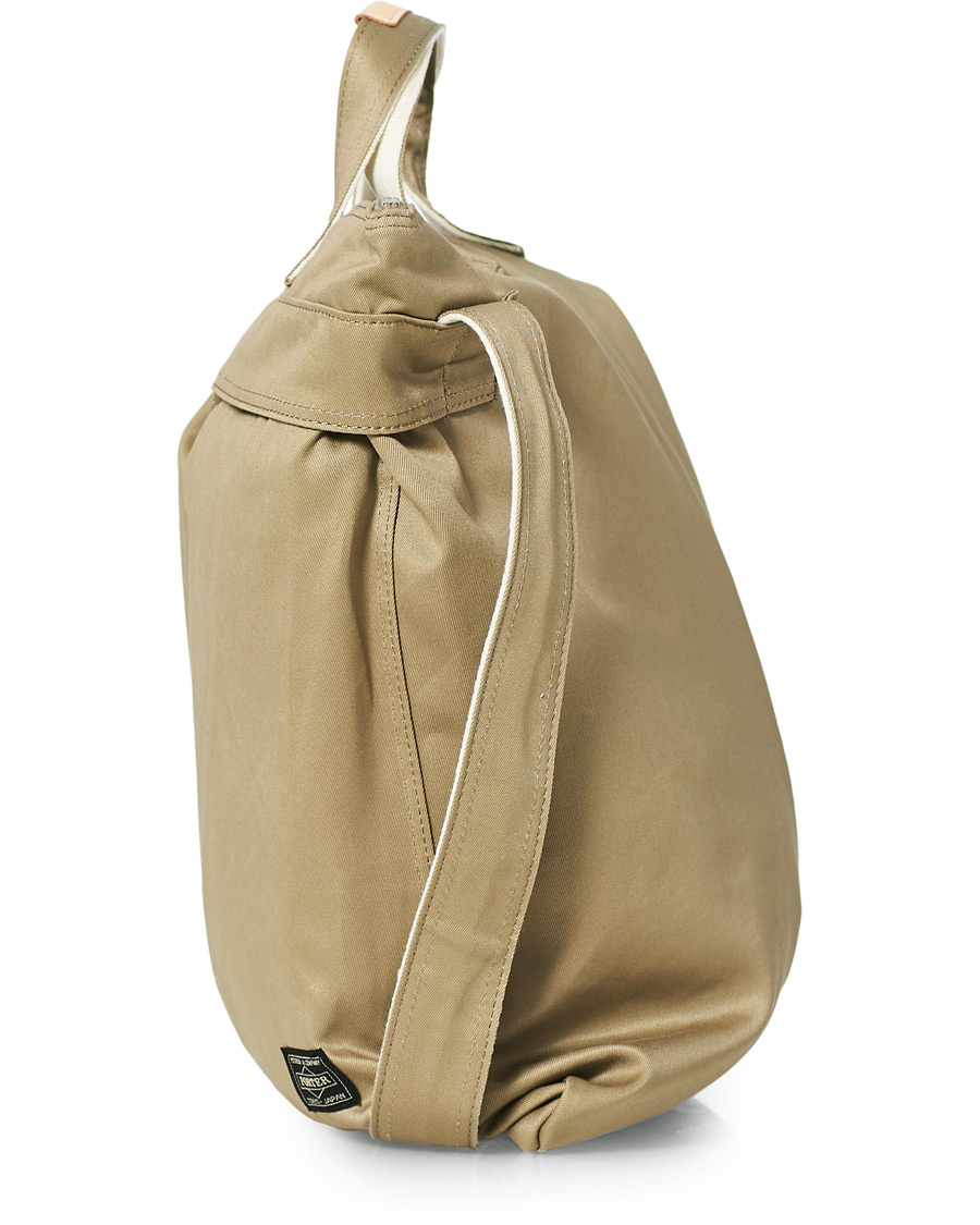 Porter-Yoshida & Co. Weapon Canvas 2Way Helmet Bag Beige at CareOfCarl.com