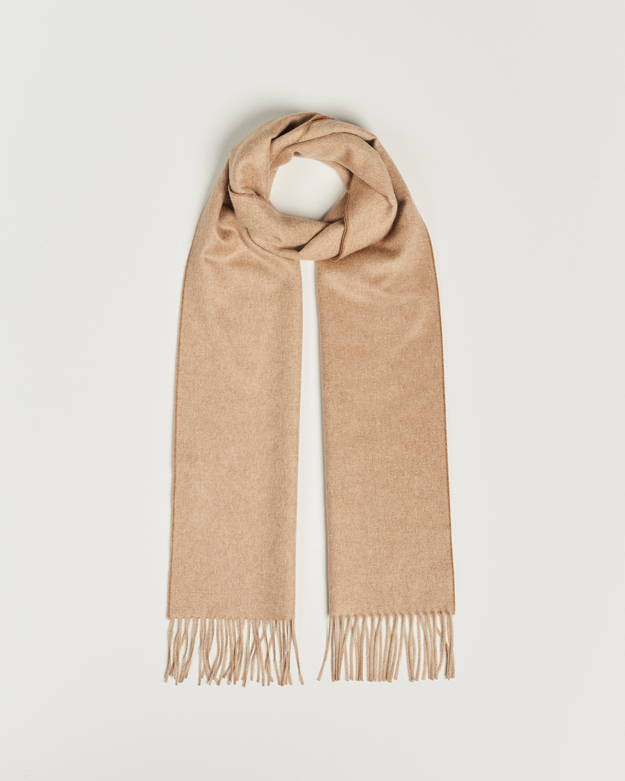 Piacenza Cashmere Vicuna/Baby Cashmere Scarf Camel