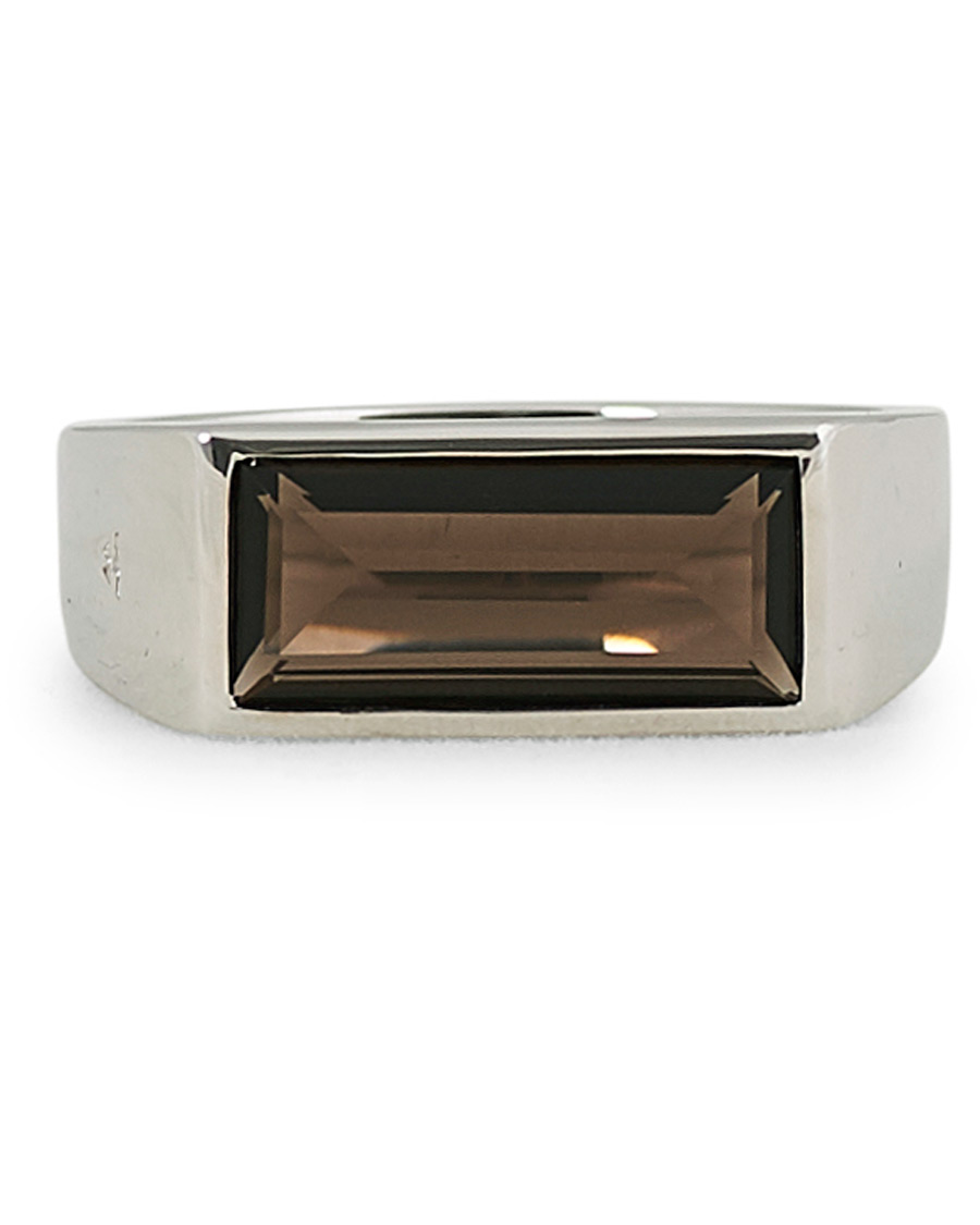 Tom Wood Peaky Ring Smoky Quartz Silver at CareOfCarl.com