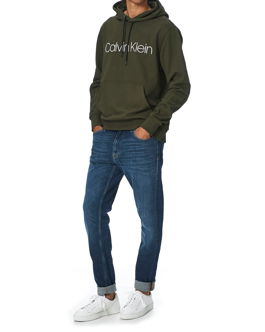 Shops Dark olive green hoodie by Calvin Klein