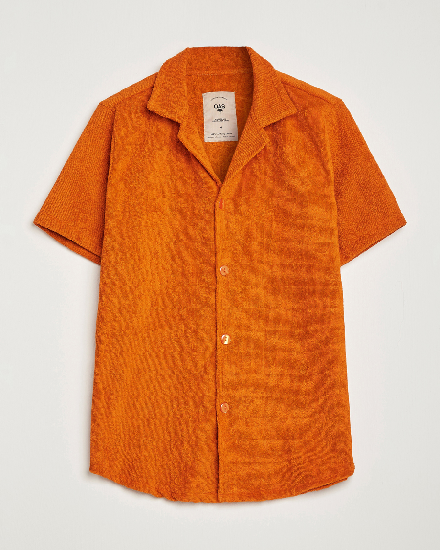 OAS Terry Cuba Short Sleeve Shirt Terracotta at CareOfCarl.com