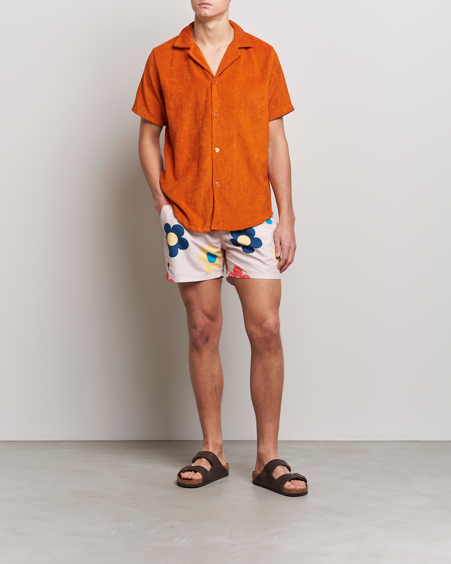 OAS Terry Cuba Short Sleeve Shirt Terracotta at CareOfCarl.com