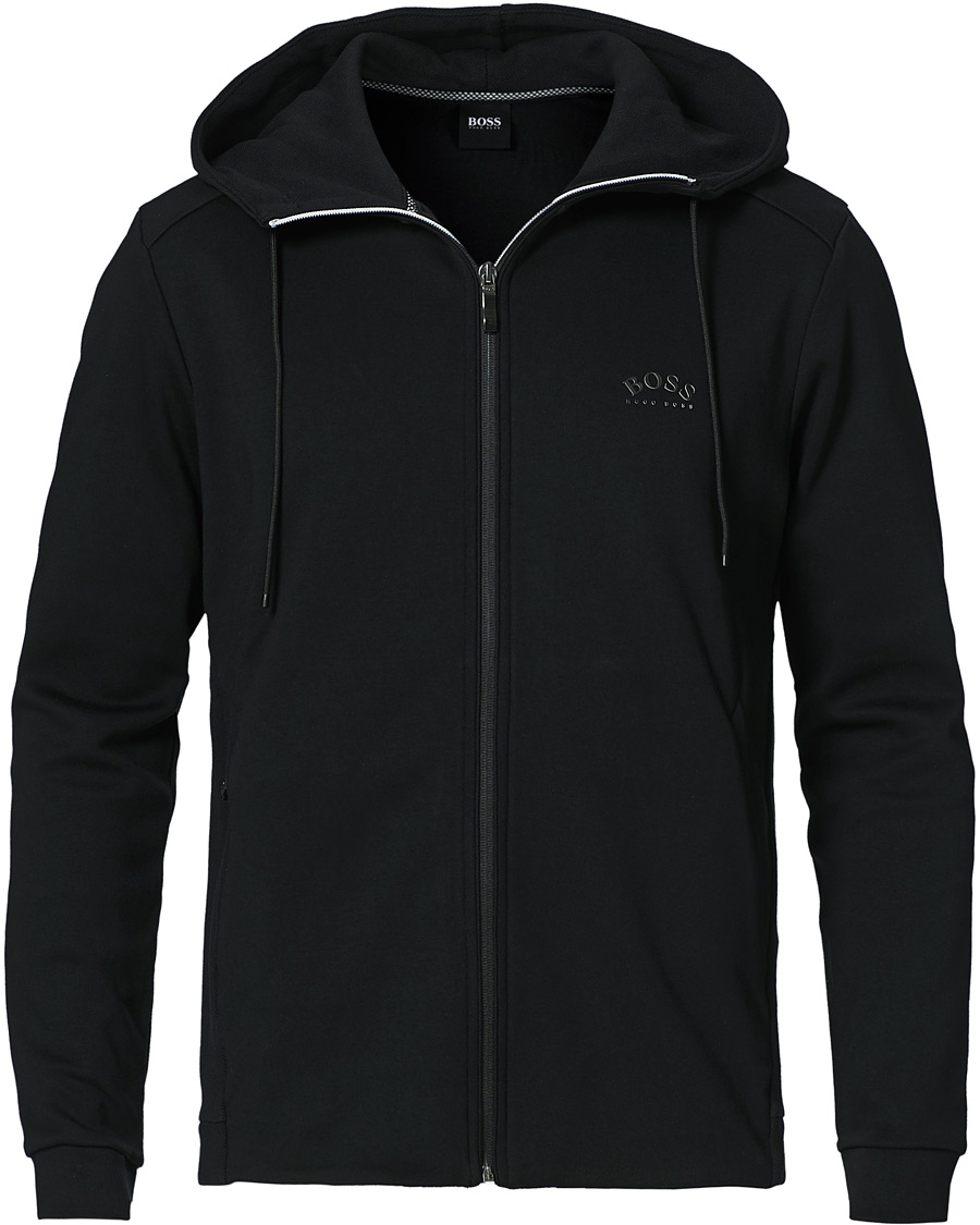 BOSS Athleisure Saggy Full Zip Hoodie Black at CareOfCarl