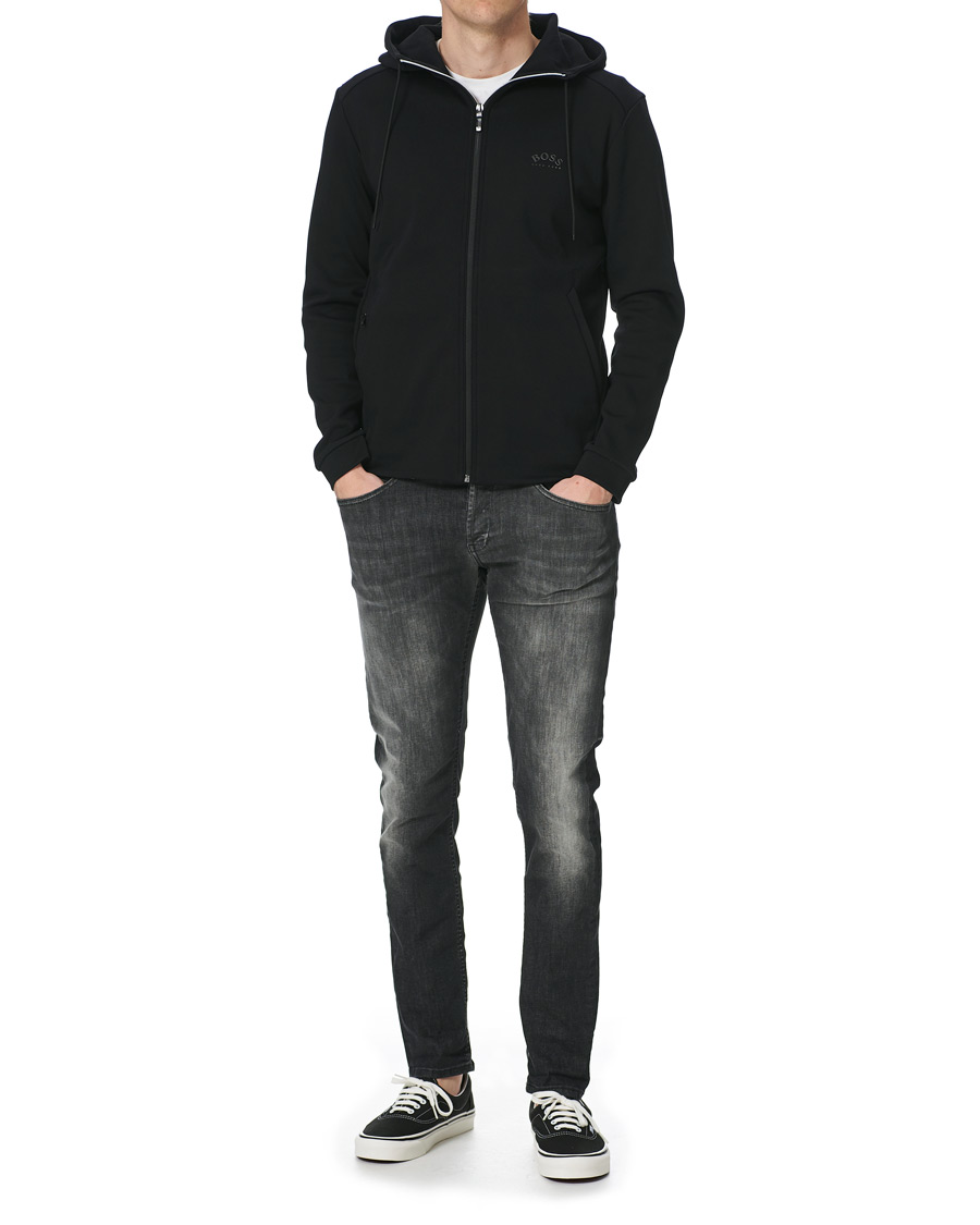 BOSS Athleisure Saggy Full Zip Hoodie Black at CareOfCarl