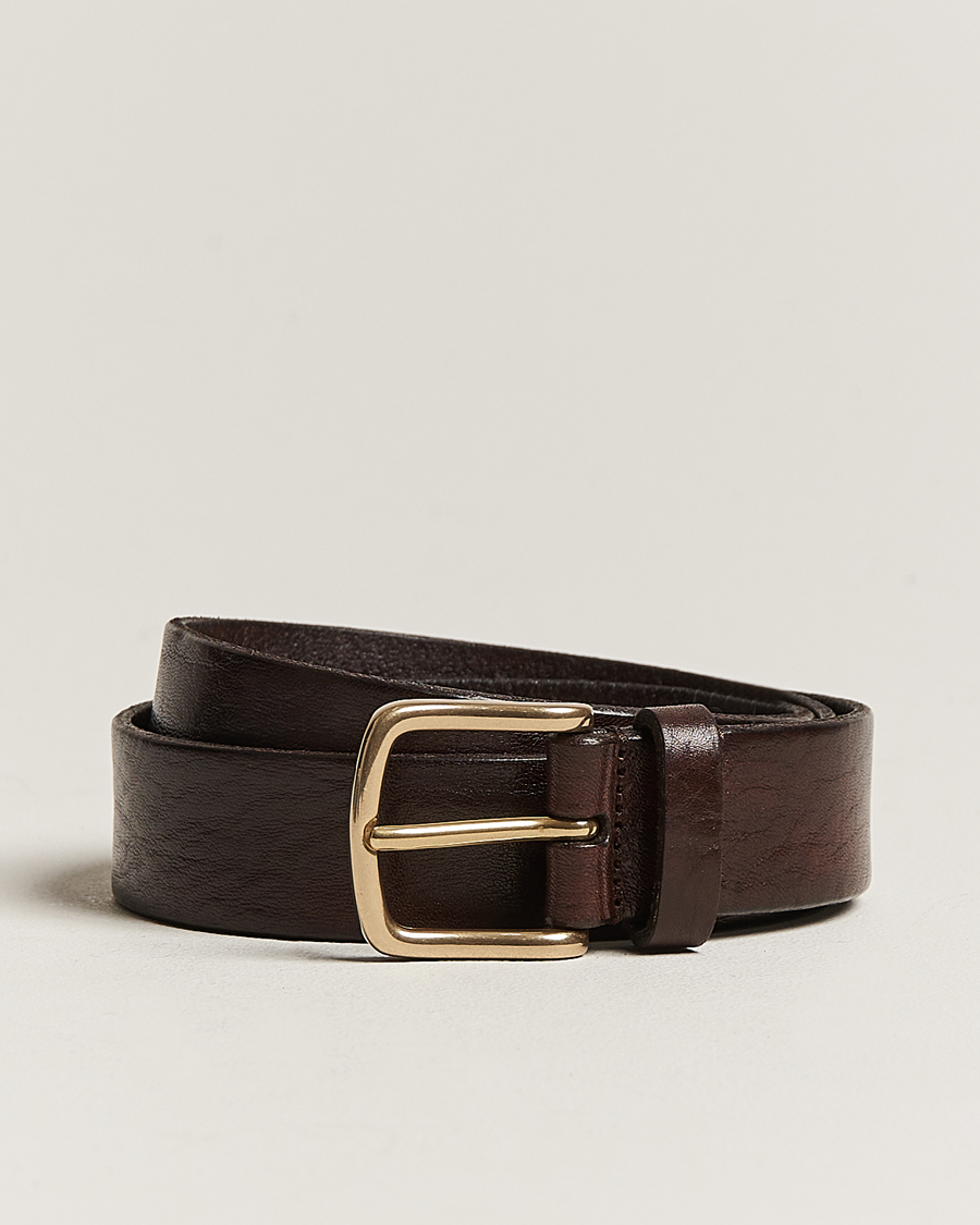 Anderson's Brown Woven Leather Belt, Brown
