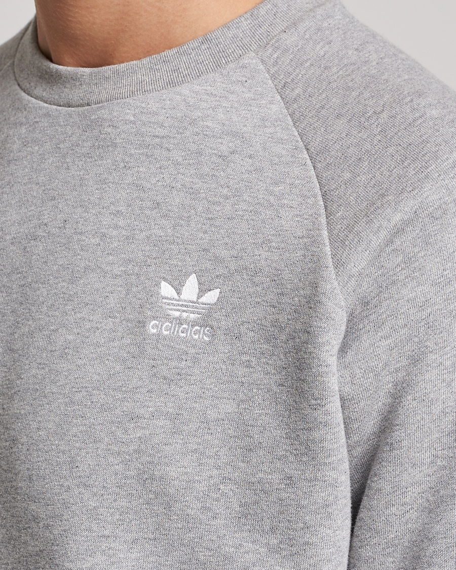 Adidas originals essential sweatshirt grey sale