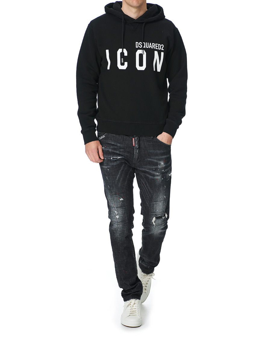 Dsquared icon hoodie online black