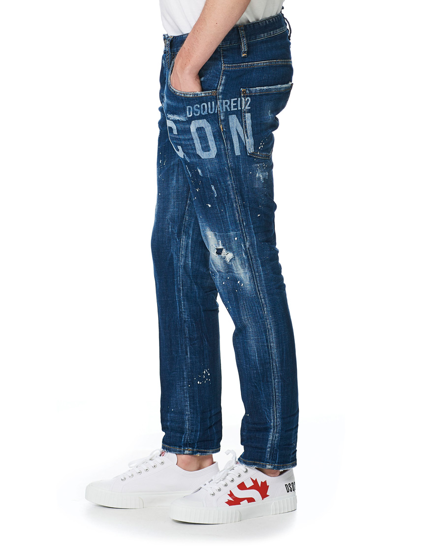 Dsquared2 Icon Skater Jeans Blue Wash at CareOfCarl.com