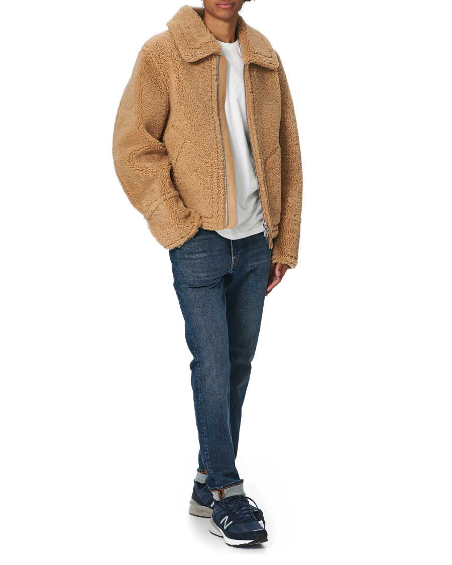 GANT The Shearling Jacket Warm Khaki at CareOfCarl