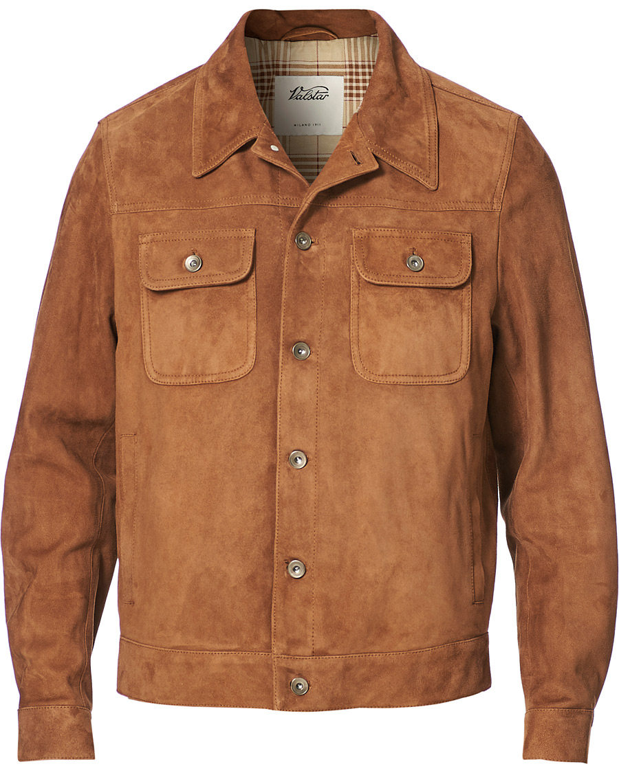 Valstar suede hot sale trucker jacket