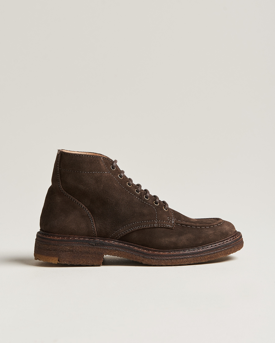 Astorflex Nuvoflex Lace Up Boot Dark Brown Suede at CareOfCarl