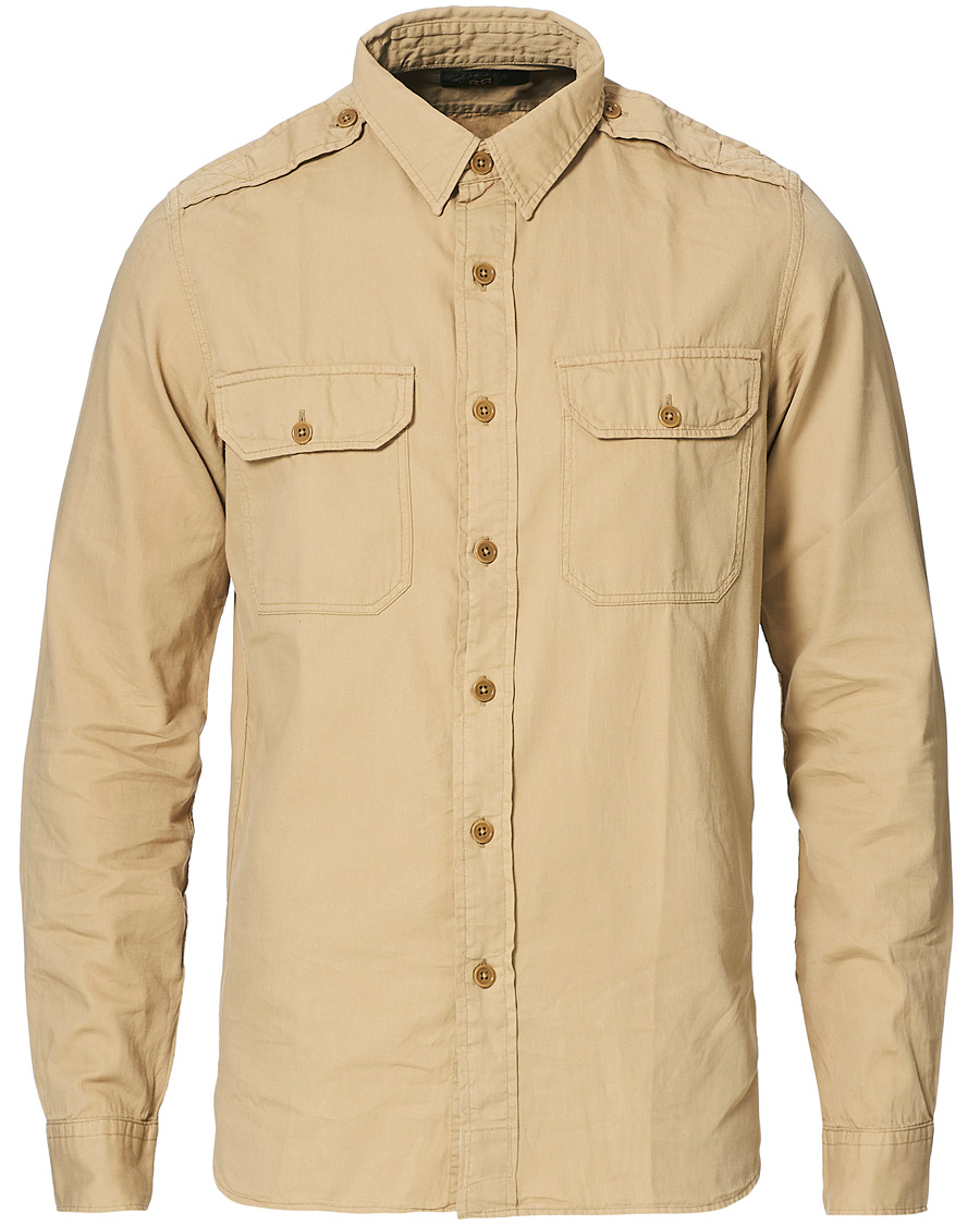 RRL New Military Pocket Shirt Classic Khaki at CareOfCarl.com