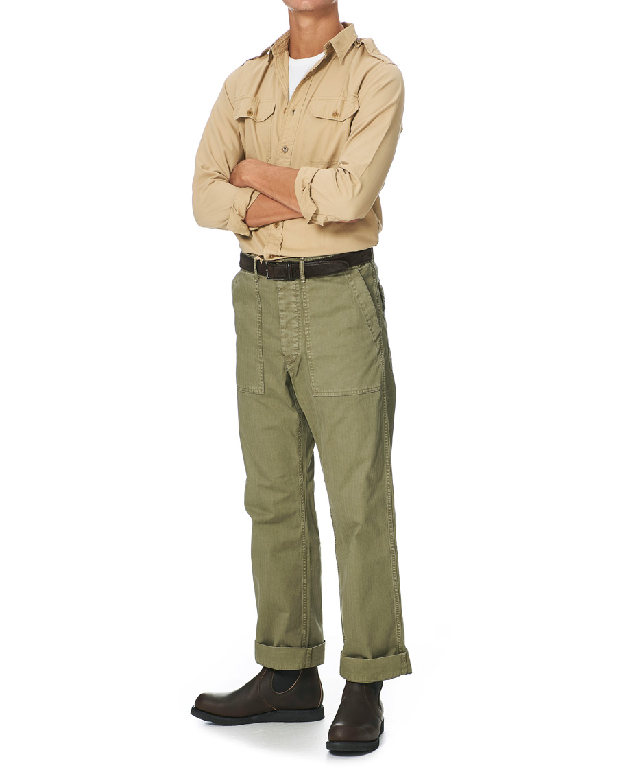 RRL New Military Pocket Shirt Classic Khaki at CareOfCarl.com