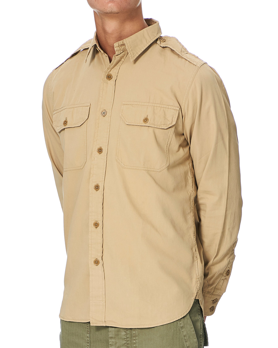 RRL New Military Pocket Shirt Classic Khaki at CareOfCarl.com