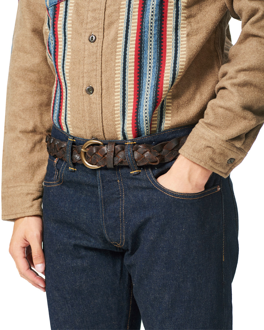 Brown casual online belt