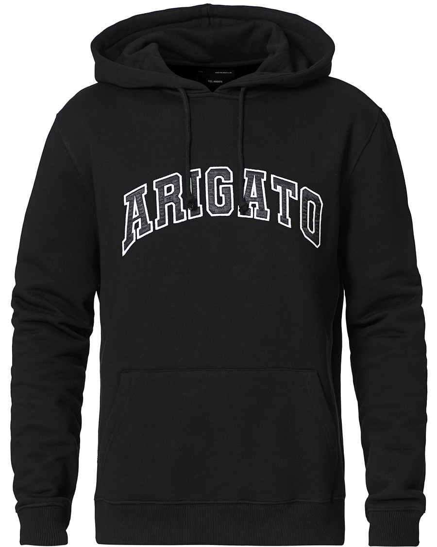 Axel Arigato College Logo Hoodie Black at CareOfCarl