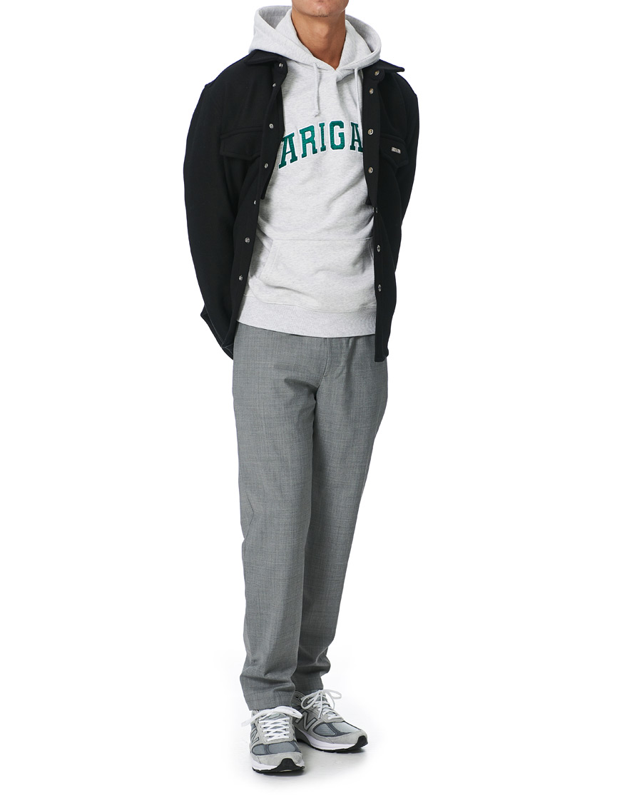 Axel Arigato College Logo Hoodie Light Grey at CareOfCarl