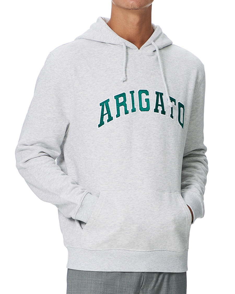 Axel Arigato College Logo Hoodie Light Grey at CareOfCarl