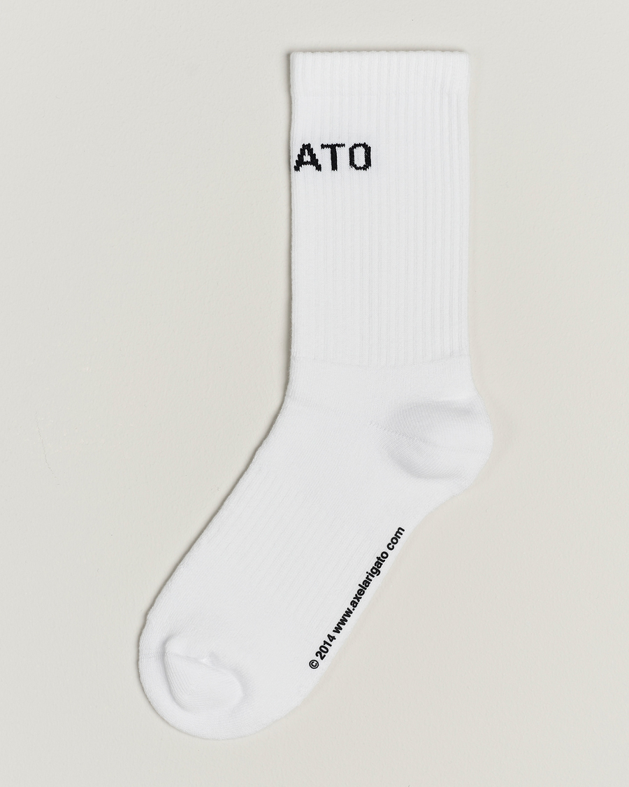 Axel Arigato Logo Tube Socks White at CareOfCarl