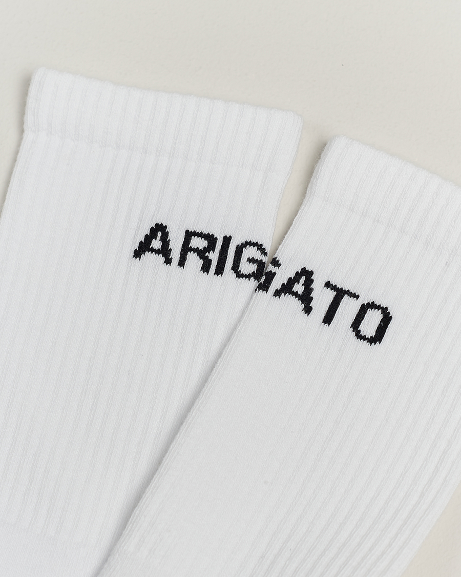 Axel Arigato Logo Tube Socks White at CareOfCarl